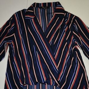 FOREVER 21 formal colourful blouse